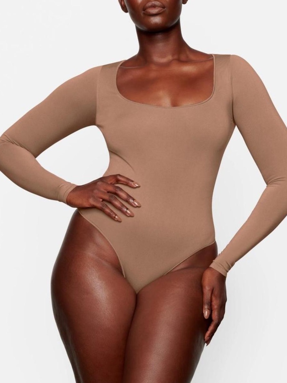 EUC Skims Essential Long Sleeve Scoop Neck Bodysuit S/M